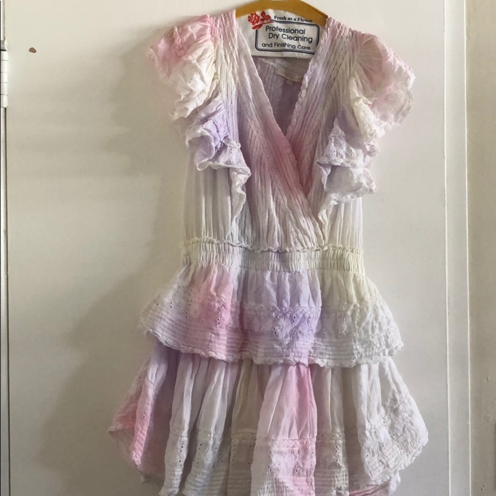 LOVESHACKFANCY multi tie dye dress EUC wore once!
